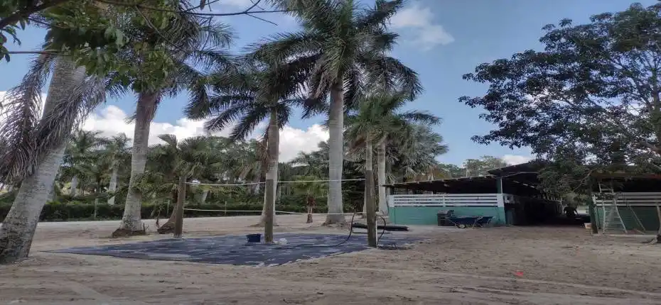 1100 Barn inside at night