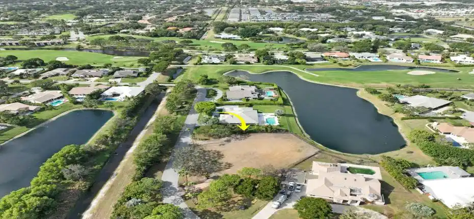 Aerial of Waterfront Land