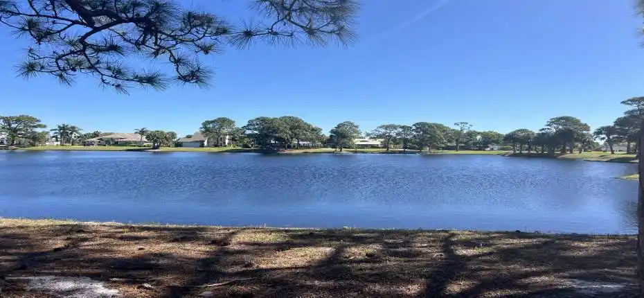 Lake across the street