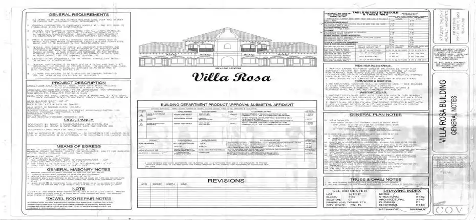 Villa Rosa Plans