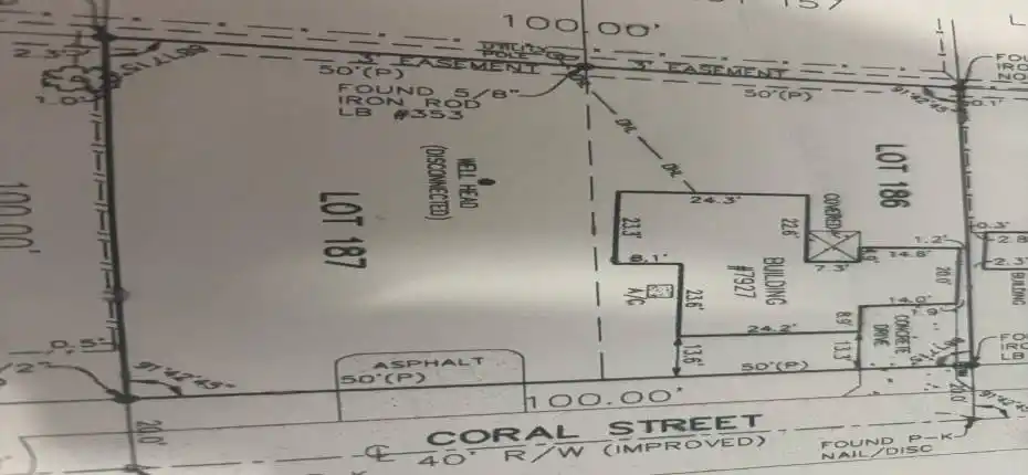 7937 Coral St Land  SURVEY