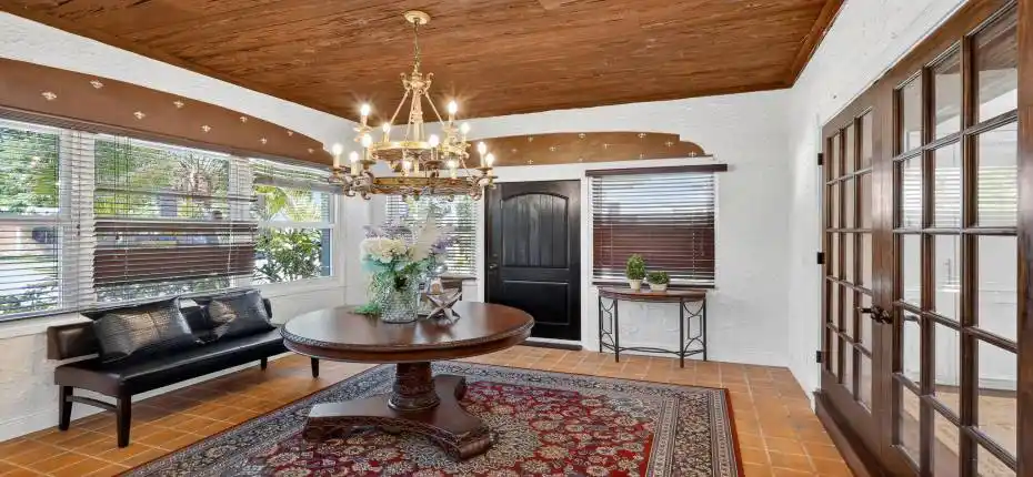 foyer entrance to main house