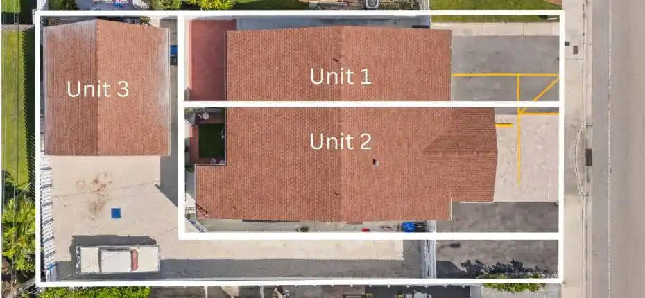 Duplex with Detached two car Garage