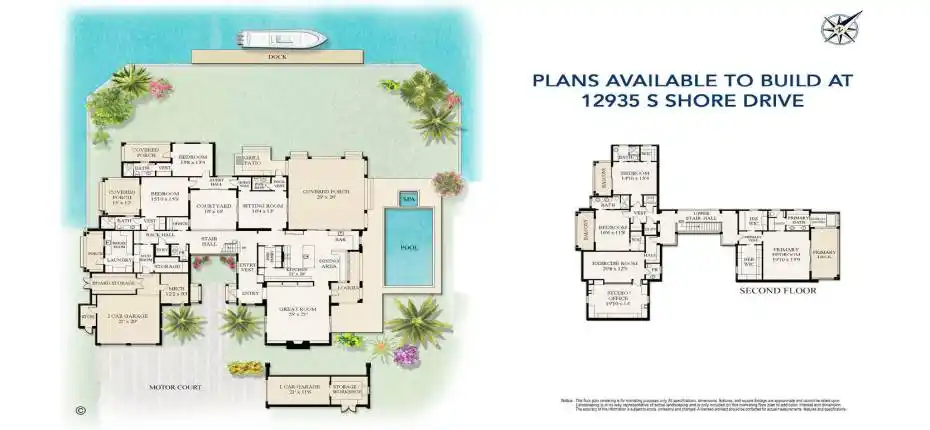12935 S Shore Drive Rendering Floorplan