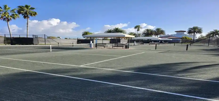 Many tennis courts.